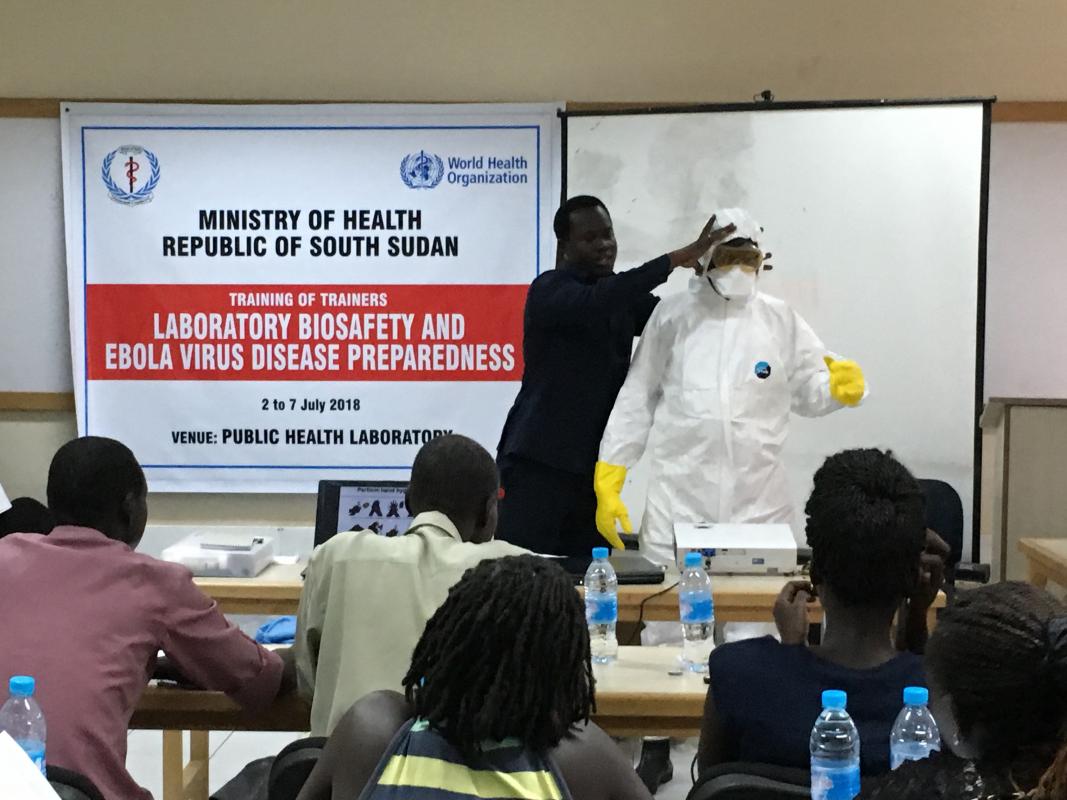 WHO strengthened the National Public Health Laboratory to safely manage